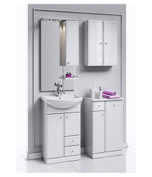 Фото Тумба Aqwella Барселона 50/К напольная с корзиной для белья