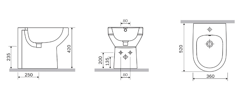 Биде напольное AM.PM Spirit 2.0 C703111WH , изображение 7