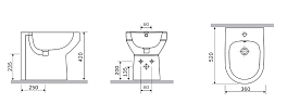 Биде напольное AM.PM Spirit 2.0 C703111WH , изображение 7