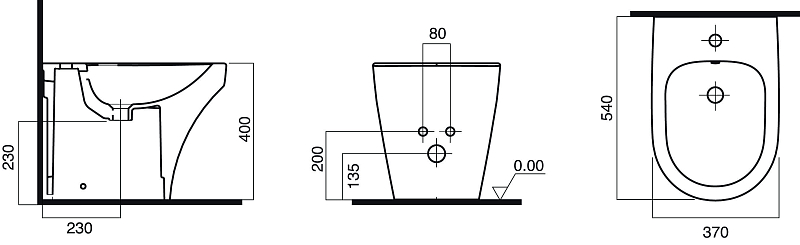 Биде напольное AM.PM Inspire C503111WH , изображение 7