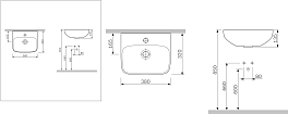 Изображение Раковина AM.PM Inspire C504811WH 38 см Раковина AM.PM Inspire C504811WH 38 см , изображение 4