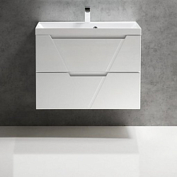Фото Тумба под раковину BelBagno Vittoria 80 bianco lucido