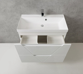 Фото Тумба под раковину BelBagno Vittoria 80 bianco lucido