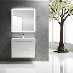 Фото Тумба под раковину BelBagno Vittoria 80 bianco lucido