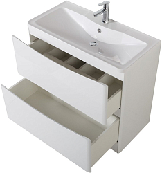 Фото Тумба под раковину BelBagno Acqua 90 напольная, bianco lucido