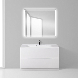 Фото Тумба под раковину BelBagno Marino 100 напольная, bianco lucido