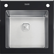 Изображение Мойка кухонная Tolero Ceramic Glass TG-500 черная Мойка кухонная Tolero Ceramic Glass TG-500 черная , изображение 1
