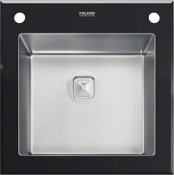 Фото Мойка кухонная Tolero Ceramic Glass TG-500 черная