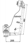 Слив-перелив для ванны BelBagno BB567-OVF-CRM хром , изображение 2