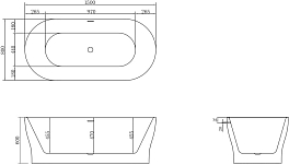 Изображение Акриловая ванна BelBagno BB405-1500-800 150х80 Акриловая ванна BelBagno BB405-1500-800 150х80 , изображение 5