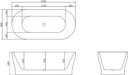Изображение Акриловая ванна BelBagno BB405-1700-800 170х80 Акриловая ванна BelBagno BB405-1700-800 170х80 , изображение 5
