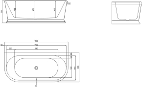 Фото Акриловая ванна BelBagno BB408-1500-800 150х80