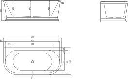 Изображение Акриловая ванна BelBagno BB408-1700-800 170х80 Акриловая ванна BelBagno BB408-1700-800 170х80 , изображение 5