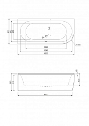Фото Акриловая ванна Cezares Metauro corner 180-80-40-L-W37 180х80