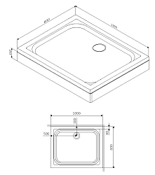 Фото Поддон для душа Am.Pm Gem W90T-404-100280W
