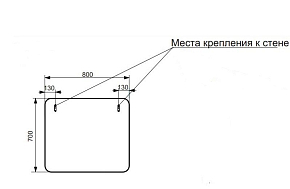Фото Зеркало Эстет Kare Luxe 80
