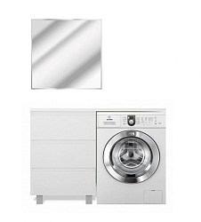 Фото Тумба с раковиной Эстет Dallas Luxe 110 L белая 3 ящика