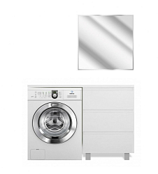 Фото Тумба с раковиной Эстет Dallas Luxe 115 R белая 3 ящика