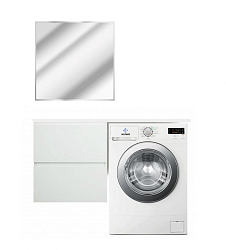Фото Тумба с раковиной Эстет Dallas Luxe 115 L белая подвесная 2 ящика