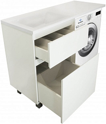 Фото Тумба с раковиной Эстет Dallas Luxe 120 L белая
