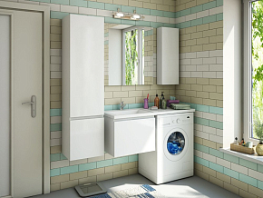 Фото Тумба с раковиной Эстет Dallas Luxe 120 L белая подвесная