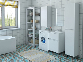 Фото Тумба с раковиной Эстет Dallas Luxe 130 R белая