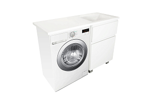 Фото Тумба с раковиной Эстет Dallas Luxe 130 R белая