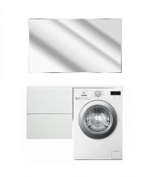 Фото Тумба с раковиной Эстет Dallas Luxe 130 L белая подвесная 2 ящика
