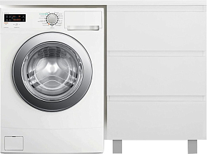 Фото Тумба с раковиной Эстет Dallas Luxe 140 R белая 3 ящика