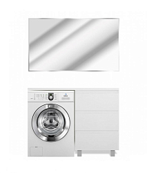 Фото Тумба с раковиной Эстет Dallas Luxe 140 R белая 3 ящика