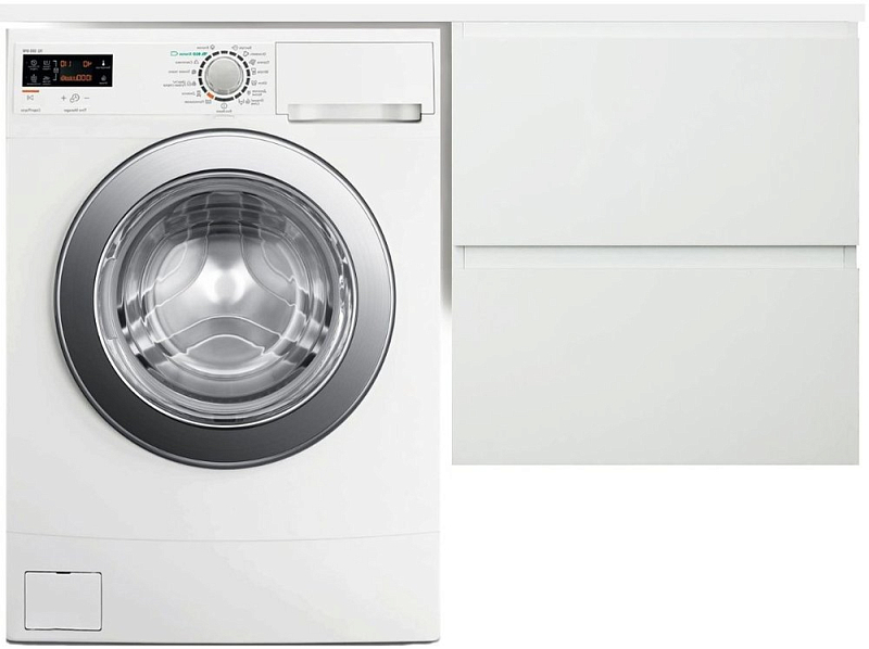 Тумба с раковиной Эстет Dallas Luxe 140 R белая подвесная 2 ящика , изображение 1