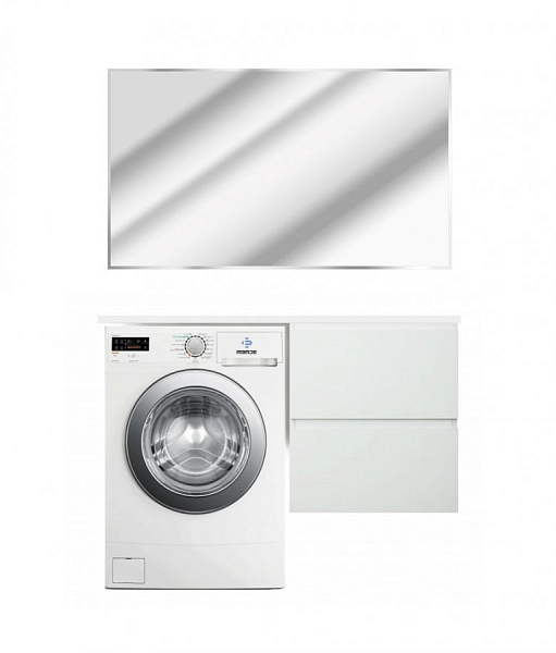 Тумба с раковиной Эстет Dallas Luxe 140 R белая подвесная 2 ящика , изображение 2