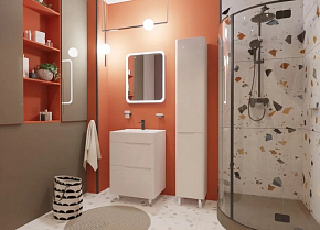 Фото Тумба с раковиной Эстет Kare Luxe 60 белая