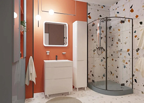Фото Тумба с раковиной Эстет Kare Luxe 70 белая