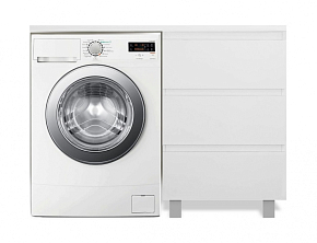Фото Тумба с раковиной Эстет Dallas Luxe 105 R белая 3 ящика