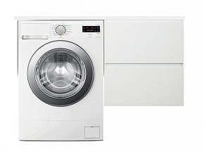 Фото Тумба с раковиной Эстет Dallas Luxe 105 R белая подвесная 2 ящика