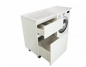 Фото Тумба с раковиной Эстет Dallas Luxe 150 L белая