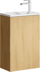 Фото Тумба с раковиной Aqwella 5 stars Accent 40 дуб золотой