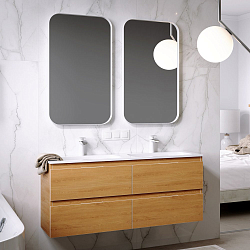 Фото Тумба с раковиной Aqwella 5 stars Accent 120 дуб золотой