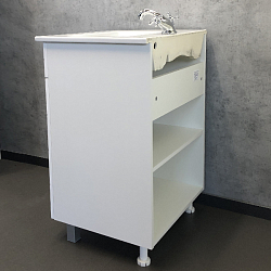 Фото Тумба с раковиной Comforty Модена М 60 белая матовая
