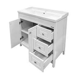 Фото Тумба с раковиной Comforty Тбилиси 90 белый глянец