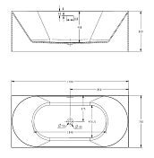 Акриловая ванна Abber AB9281 170х75 , изображение 3