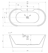 Изображение Акриловая ванна Abber AB9299-1.6 160х80 Акриловая ванна Abber AB9299-1.6 160х80 , изображение 4