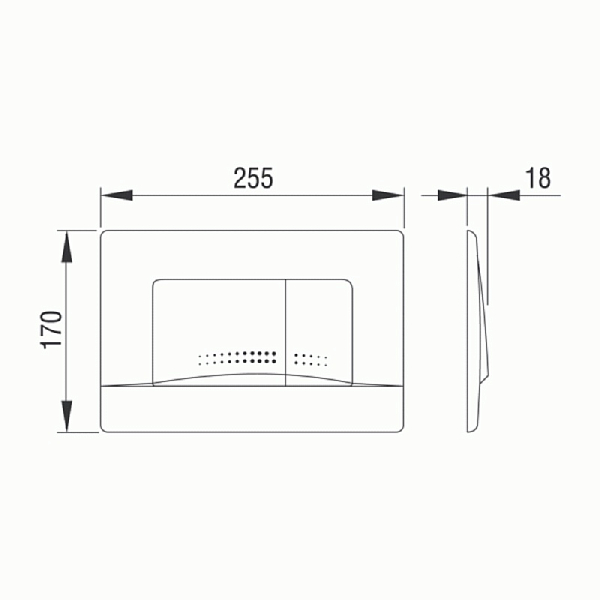 Кнопка смыва Pestan Fluenta Active 40006361 хром глянец , изображение 2