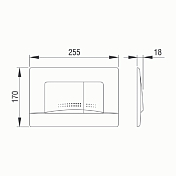 Кнопка смыва Pestan Fluenta Active 40006361 хром глянец , изображение 2