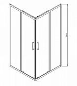Душевой уголок Azario Seattle AZ131SA8080195 , изображение 3