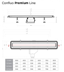 Фото Душевой лоток Pestan Confluo Premium Line 950
