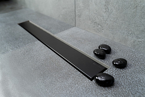 Фото Душевой лоток Pestan Confluo Frameless Line 550 черный матовый