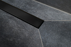 Фото Душевой лоток Pestan Confluo Frameless Line 550 черный матовый
