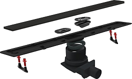 Душевой лоток Pestan Confluo Frameless Line 650 черный матовый , изображение 5